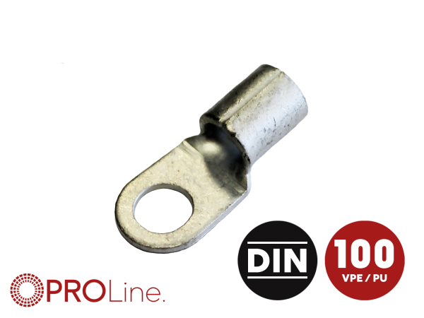 346516-4-0-p Ringkabelschuh 16mm²/6,5mm M6 unisoliert 100 Stück – Bild 1 von 1