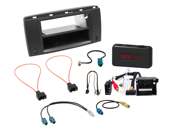 611190-35-1 2-DIN Kit mit Fach passend für Mercedes R-Klasse 2005-2010 LFB/Amp – Bild 1 von 1