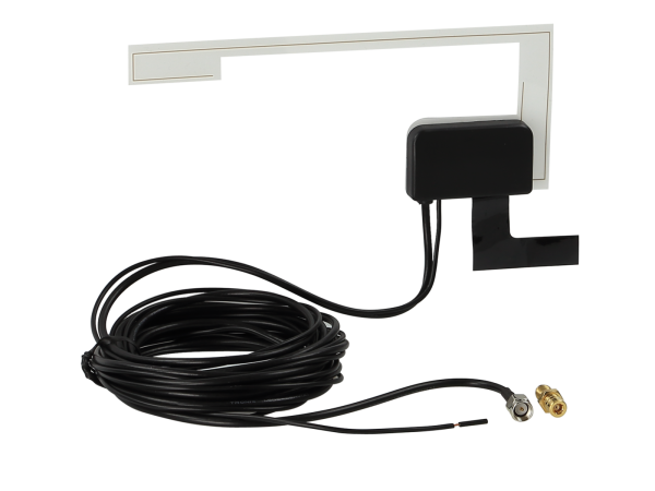 151000-33 Glasklebeantenne DAB/DAB+ SMA(m)/SMB(f) 12V extern – Bild 1 von 1