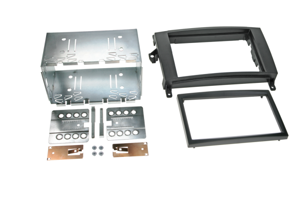 381190-18 2-DIN Radioblende passend für Mercedes diverse Fahrzeuge schwarz – Bild 1 von 1