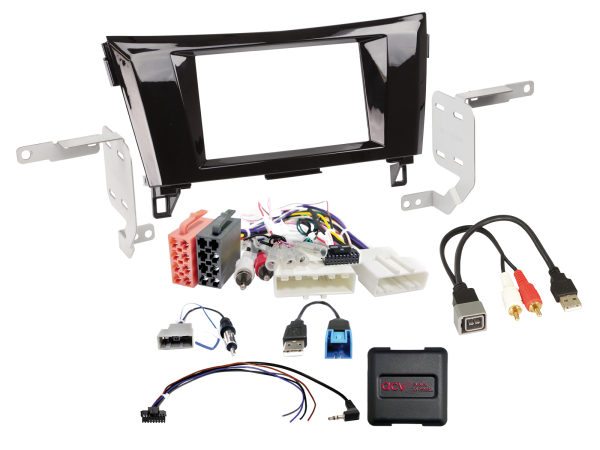 621210-17-1 2-DIN-Set passend für Nissan Qashqai/X-Trail 20Pin/32Pin USB – Bild 1 von 1