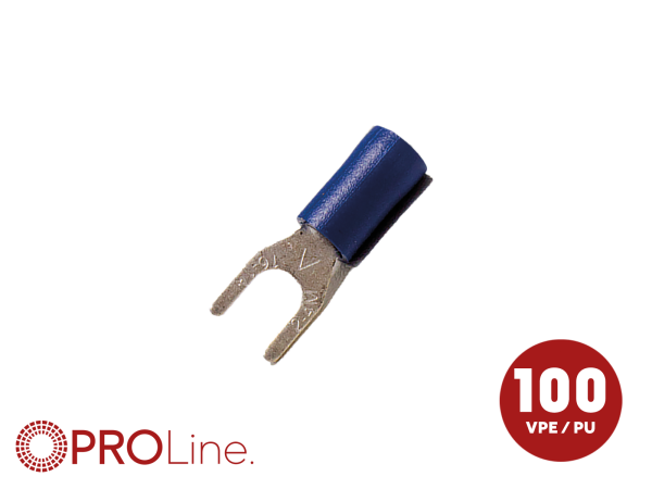 344343-2-0-p Gabelkabelschuh 1,5mm²-2,5mm²/4,4mm blau ST 100 Stück – Bild 1 von 1