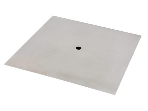 152000-01 Antennenmontageträger 400mmx400mmx1mm Edelstahl V2A – Bild 1 von 1