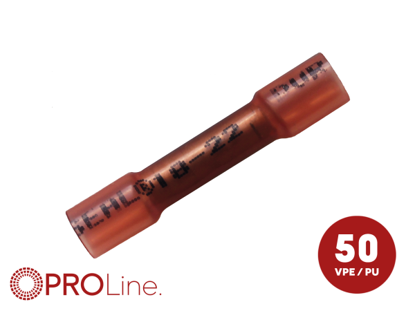 347237-1-50-p Stoßverbinder 0,5 mm²-1,5 mm² rot NYDS 50 Stück – Bild 1 von 1