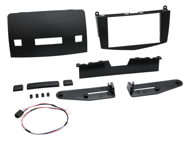 381190-32-2 2-DIN Radioblende passend für Mercedes C-Klasse 2007-2011 schwarz – Bild 1 von 1
