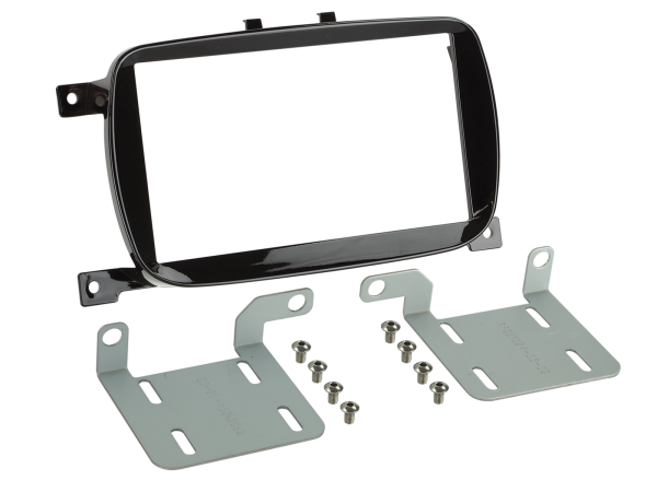 381094-36-1 2-DIN Radioblende passend für Fiat 500 07/2015-08/2024 Klavierlack – Bild 1 von 1