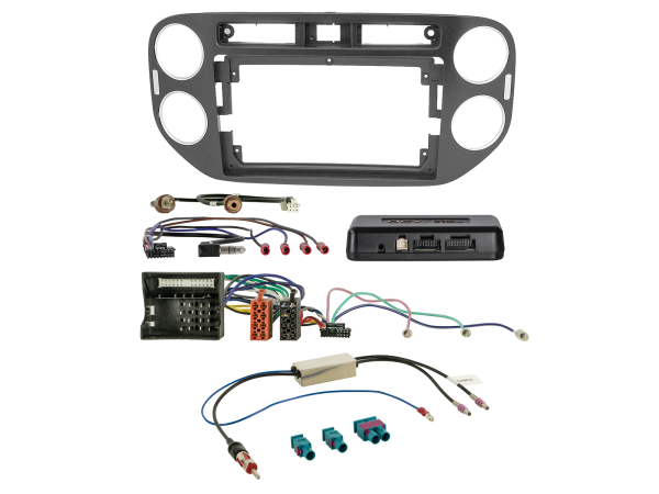 691320-98-1 9" Kit passend für VW Tiguan 06/2011-04/2016 schwarz i-dapter/Ant. – Bild 1 von 1