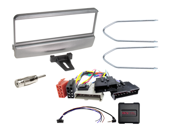 611114-11-1 1-DIN Kit passend für Ford Fahrzeuge silber 8Pin/8Pin/17Pin LFB/Ant. – Bild 1 von 1