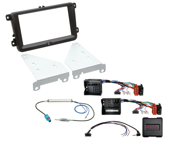 621320-30-3 2-DIN Kit passend für Seat/Skoda/VW 40Pin/52Pin Quadlock LFB/Antenne – Bild 1 von 1