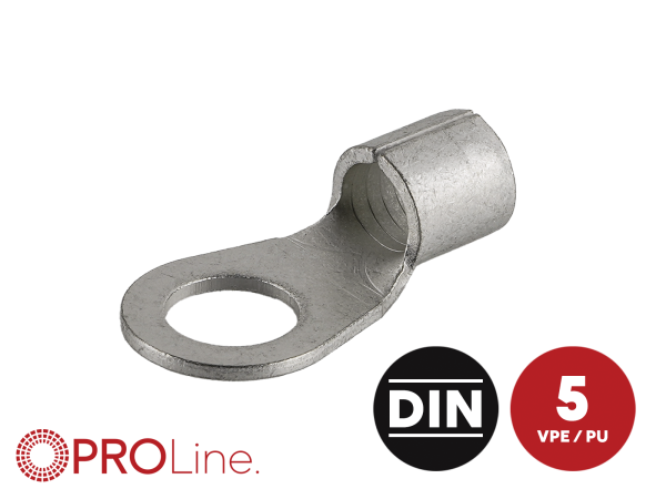 341025-5-p Ringkabelschuh 25mm²/10,5mm M10 unisoliert 5 Stück – Bild 1 von 1