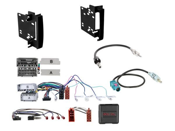 621145-07-1 2-DIN Kit passend für Chrysler/Dodge/Jeep/VW LFB/Amp schwarz – Bild 1 von 1