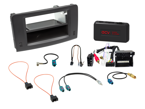 611190-34-1 2-DIN Kit mit Fach passend für Mercedes M-Klasse/GL-Klasse LFB/Amp – Bild 1 von 1