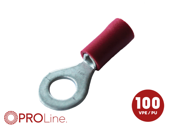 344354-1-0-p Ringkabelschuh 0,5mm²-1,5mm²/8,4mm rot ST 100 Stück – Bild 1 von 1