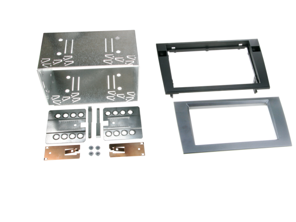 381320-15-2 2-DIN Radioblende passend für Audi A4(8E)/Seat Exeo(3R) anthrazit – Bild 1 von 1