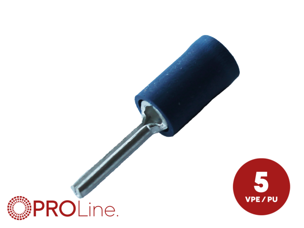 340016-2-5-p Stiftkabelschuh 1,5mm²-2,5mm²/12mm blau ST 5 Stück – Bild 1 von 1