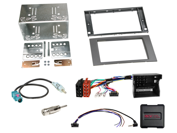 621114-15-2 2-DIN Kit passend für Ford Fahrzeuge anthrazit LFB/CAN-Bus/Antenne – Bild 1 von 1