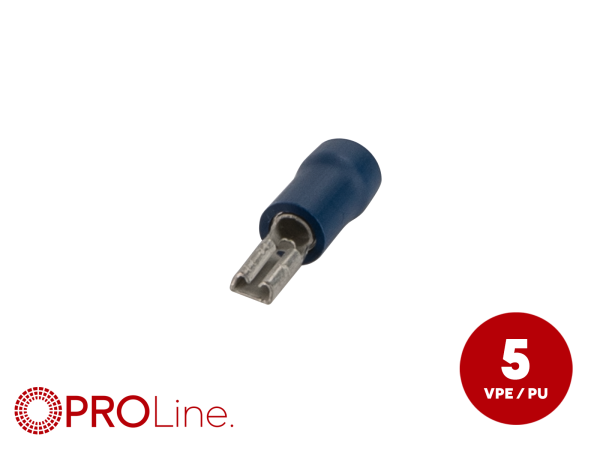 342804-2-5-p Flachsteckhülse(f) 1,5mm²-2,5mm²/2,8mm blau ST 5 Stück – Bild 1 von 1