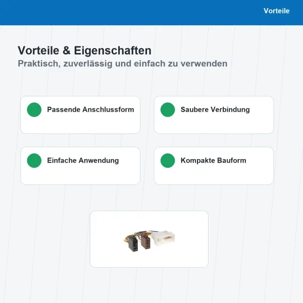 ISO Adapterkabel passend für KIA Hyundai 1180-02 - Bild 4 von 8