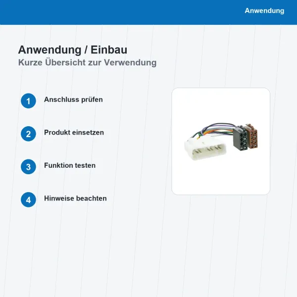 ISO Adapterkabel passend für Chevrolet Isuzu D-MAX Trooper 1160-02 - Bild 5 von 8
