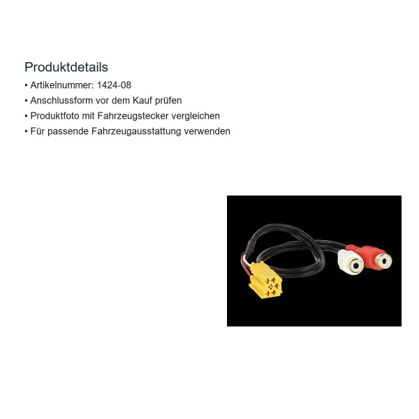 1424-08 ACV AUX IN Adapter Alfa 159 / passend für Fiat Grande Punto - Bild 3 von 8