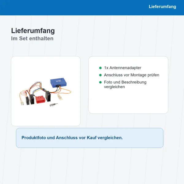 CAN-Bus Kit passend für Mercedes-Benz VW ISO>ISO Antenne>DIN 12-1190-46-15 - Bild 8 von 8