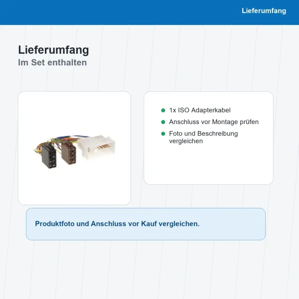 ISO Adapterkabel passend für KIA Hyundai 1180-02 - Bild 8 von 8