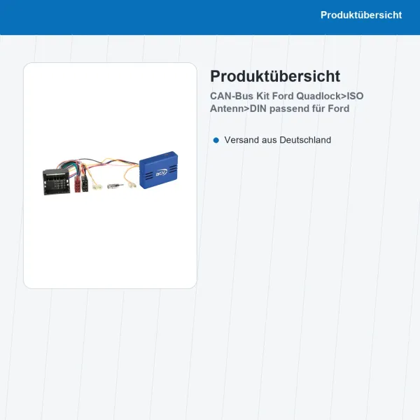 CAN-Bus Kit passend für Ford Quadlock>ISO Antenn>DIN 12-1120-46-15 - Bild 2 von 8