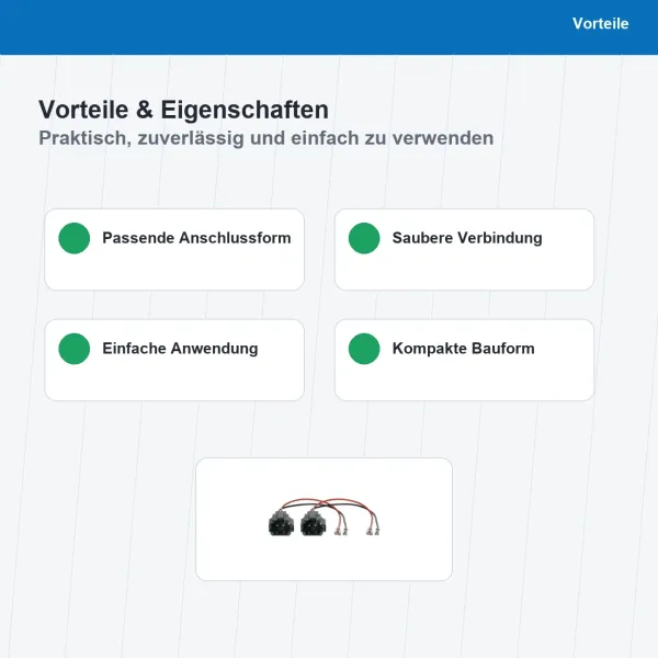 Lautsprecher Adapterkabel 2x passend für Hyundai OEM Anschluss 11-1343-01 - Bild 4 von 8