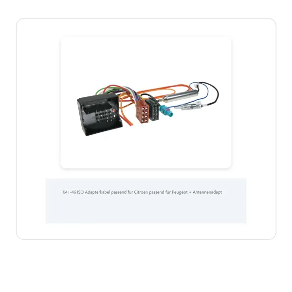 Antennenadapter passend für Citroën Peugeot 1041-46 - Bild 1 von 8