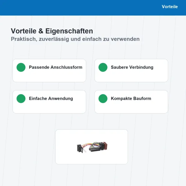 ISO Adapterkabel passend für Mercedes-Benz 4Pin DIN 1194-02 - Bild 4 von 8