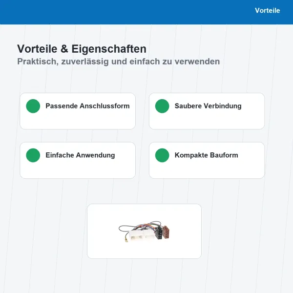ISO Adapterkabel passend für Mazda OEM Anschluss 1170-02 - Bild 4 von 8