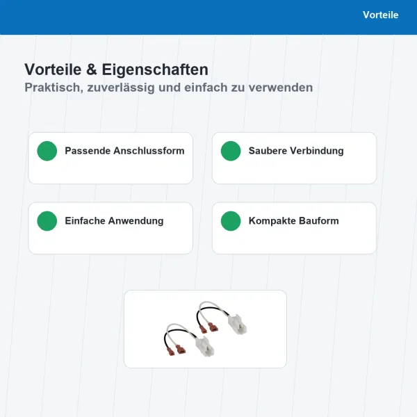 Lautsprecher Adapterkabel 2x passend für Toyota diverse OEM Anschluss 11-1300-02 - Bild 4 von 8