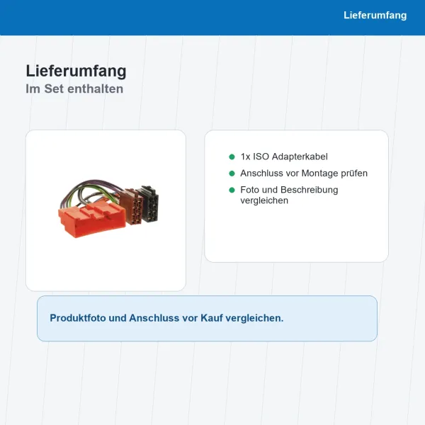 ISO Adapterkabel passend für Mazda diverse 24Pin 1173-02 - Bild 8 von 8