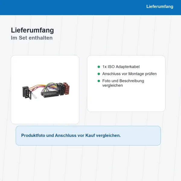 ISO Adapterkabel passend für Mercedes-Benz 4Pin DIN 1194-02 - Bild 8 von 8