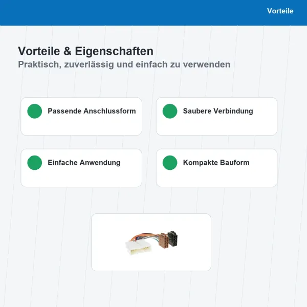 ISO Adapterkabel passend für Honda OEM Anschluss 1130-02 - Bild 4 von 8