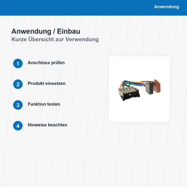 ISO Adapterkabel passend für Hyundai KIA 1143-02 - Bild 5 von 8