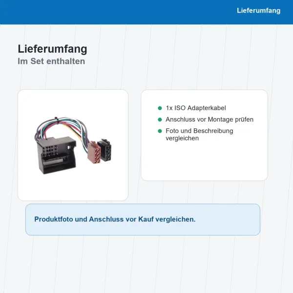 ISO Adapterkabel passend für BMW Land Rover 1024-02 - Bild 8 von 8