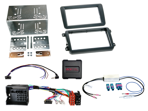 621320-10-3 2-DIN Kit passend für Seat/Skoda/VW diverse Fahrzeuge LFB/Antenne – Bild 1 von 1
