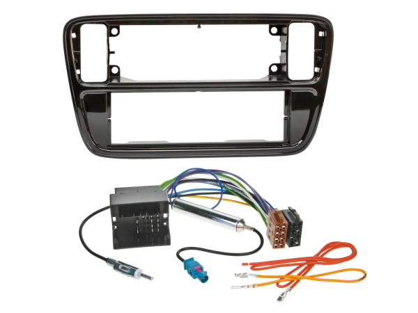 611320-24-1 1-DIN Kit passend für VW Up 12/2011-06/2016 Klavierlack passiv/Ant. – Bild 1 von 1