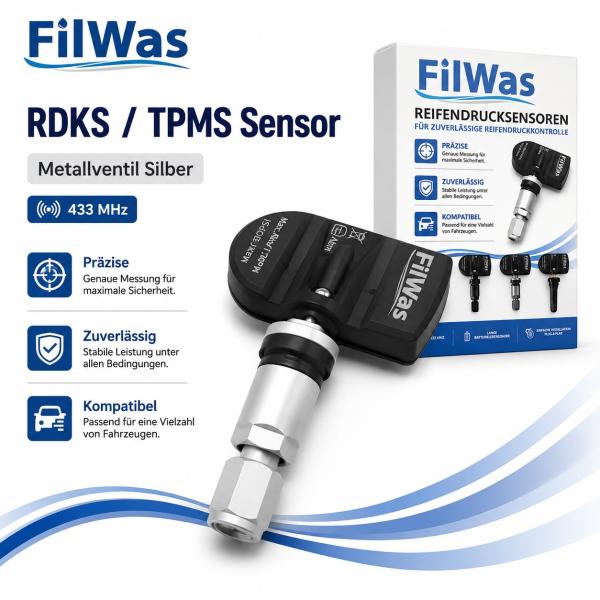 4x FilWas RDKS Baojun Yep 05/2023- EU 433MHz Silber – Bild 1 von 8