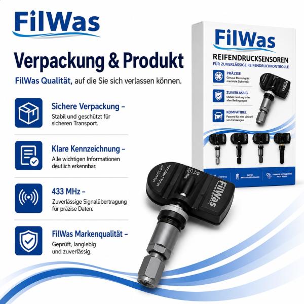 4x FilWas RDKS Tata Aria 01/2016-12/2017 EU 433MHz Gunmetal – Bild 7 von 8